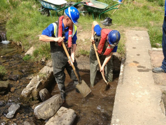 Mountain stream intakes