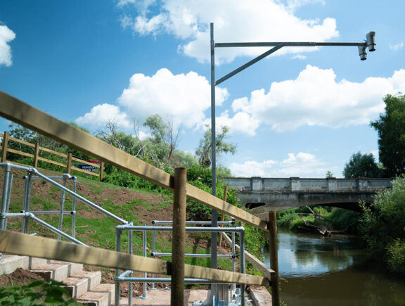 Gauging station equipment installation