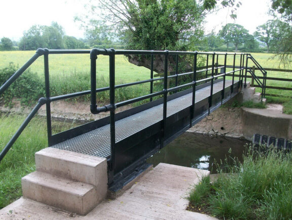 Steel bridge fabrication & installation