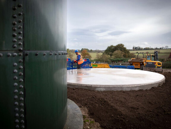 Sludge tank foundations