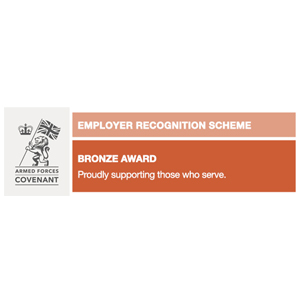 Bronze Award for Defence Employer Recognition Scheme (ERS)