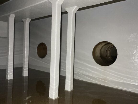 Contact tank clean and repair